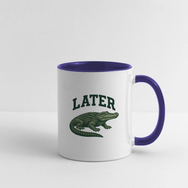Alligator with Latter Text Illustration