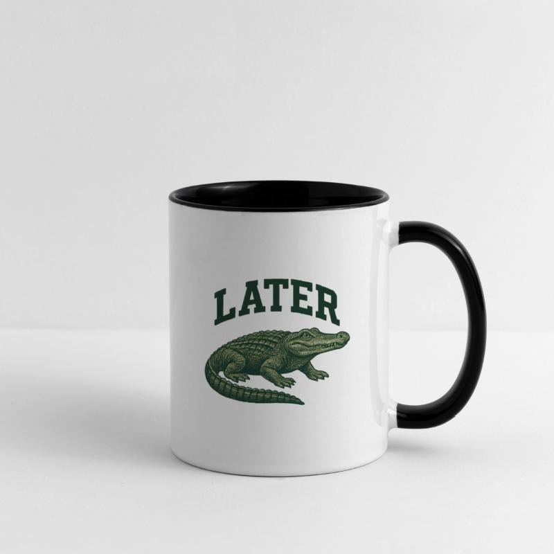 Alligator with Latter Text Illustration