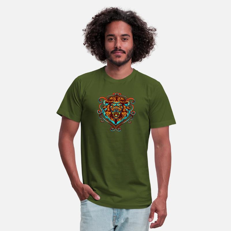 Angry Lion Face Animal