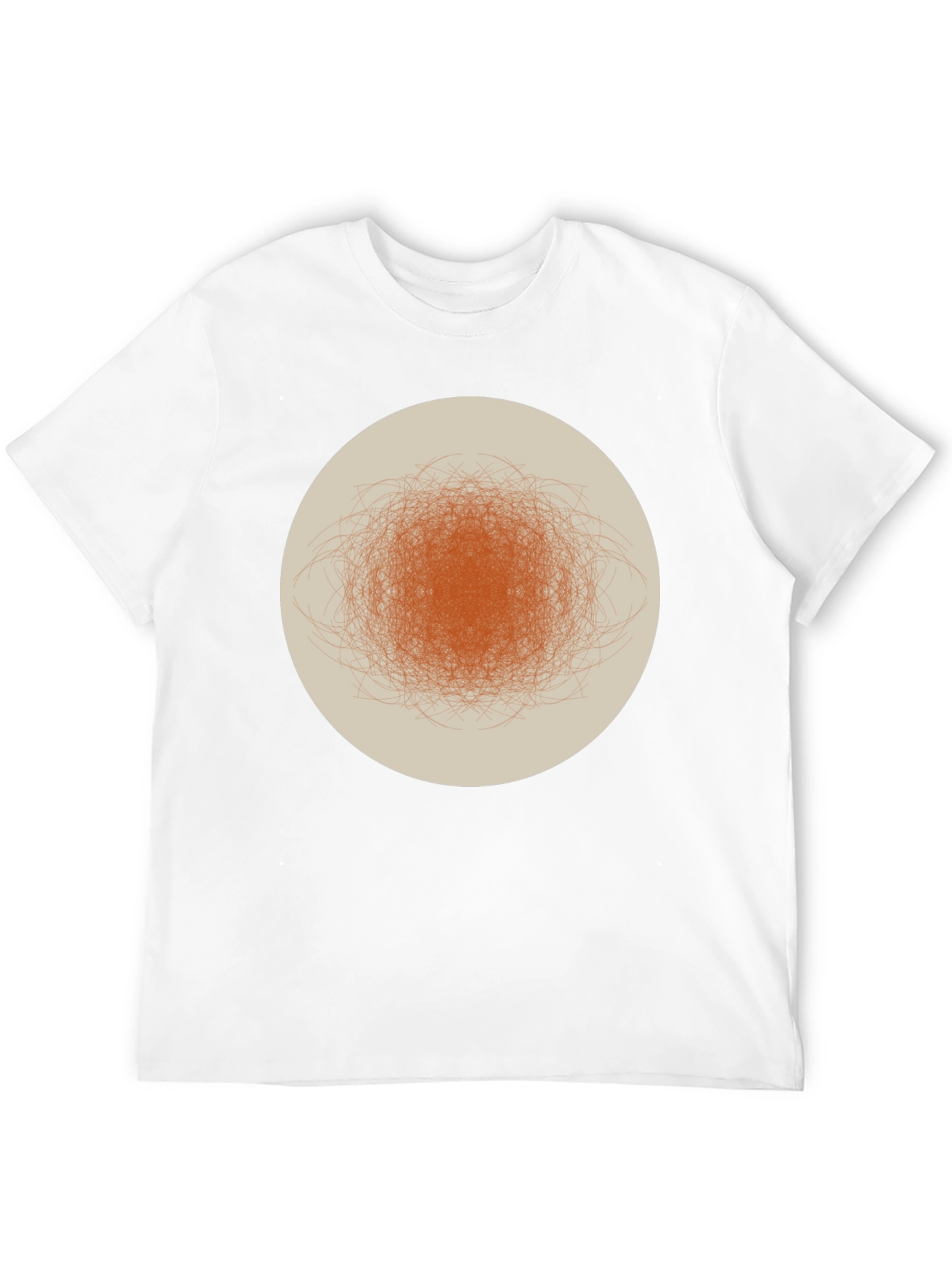 Abstract Circle Graphic Tee - Modern Casual