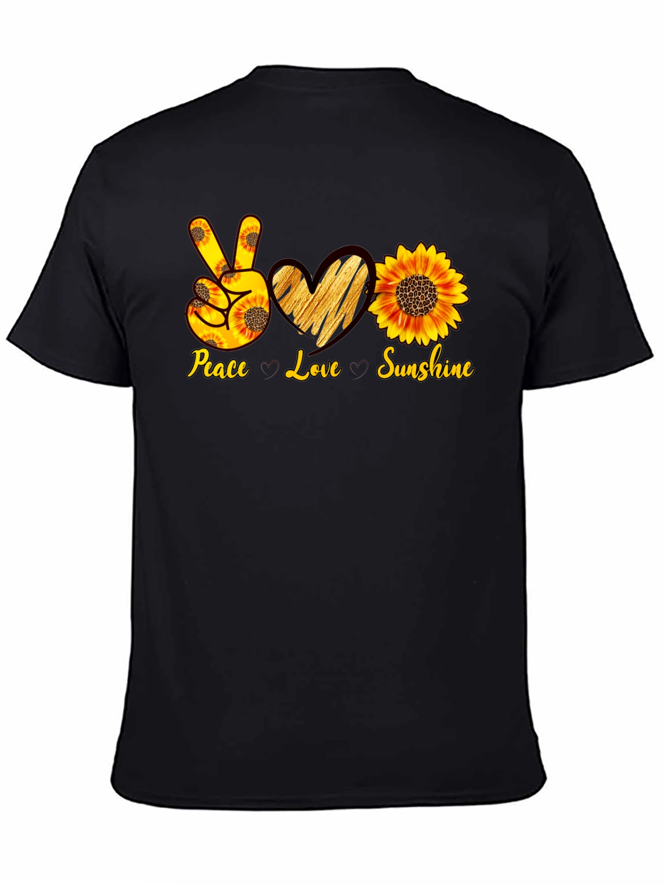 Peace Love Sunshine Sunflower T-Shirt