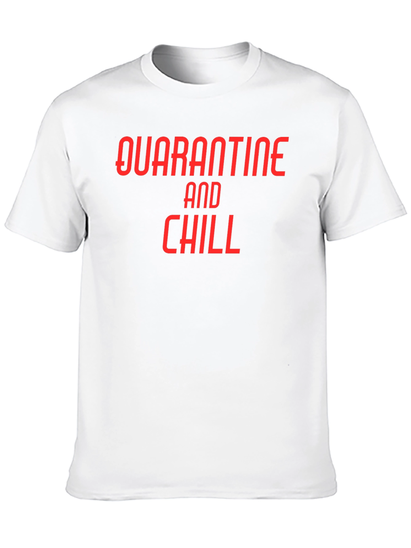 Quarantine and Chill Black Graphic Tee