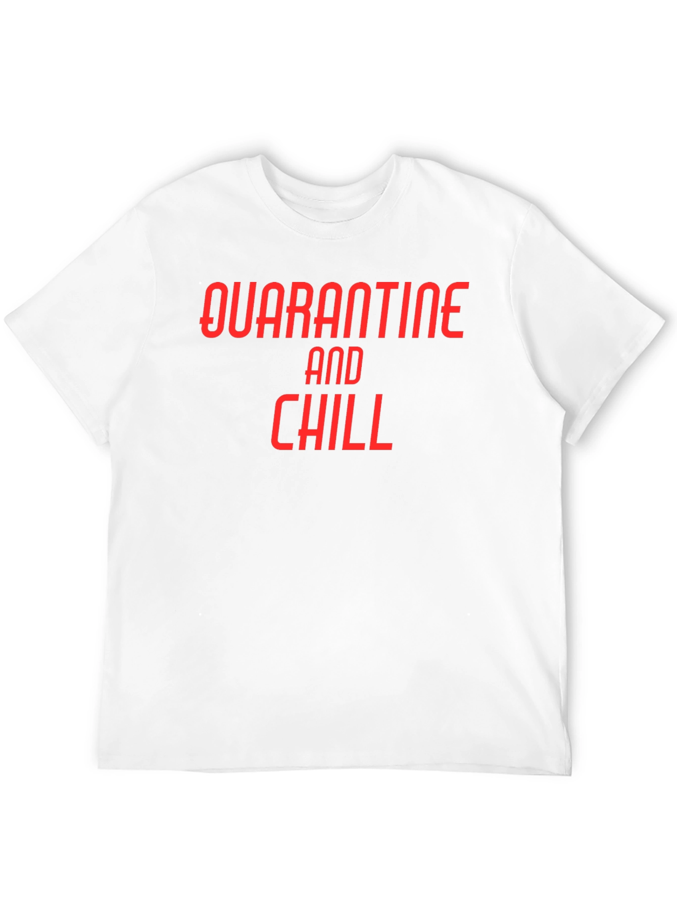 Quarantine and Chill Black Graphic Tee