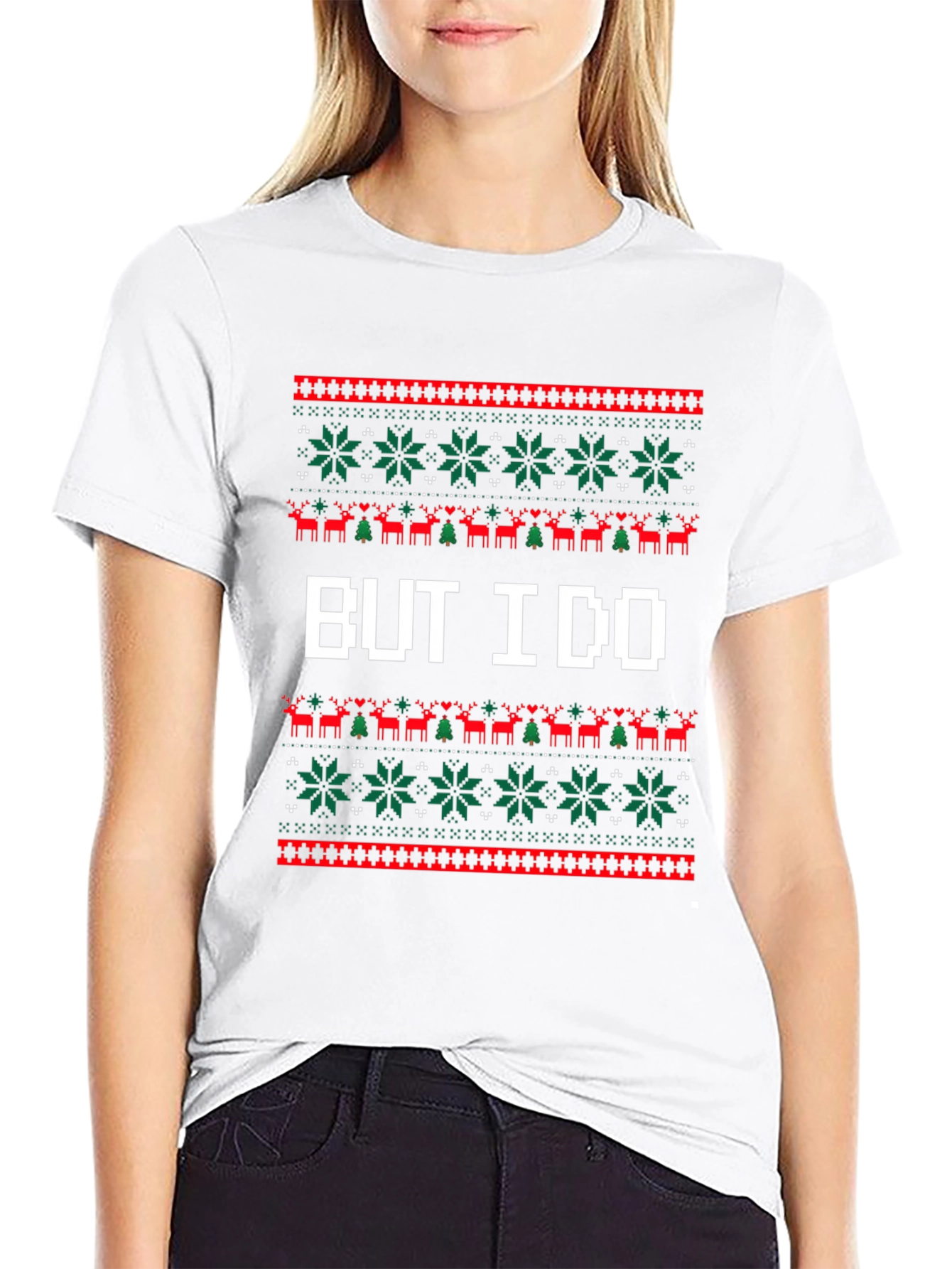 But I Do Ugly Christmas Sweater T-Shirt