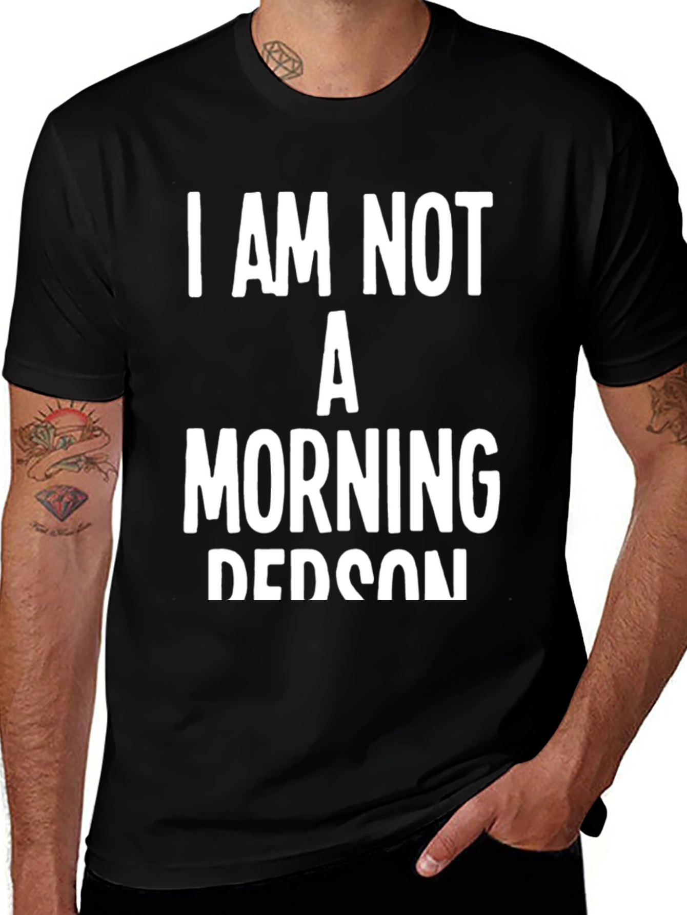 I Am Not A Morning Person Graphic Tee