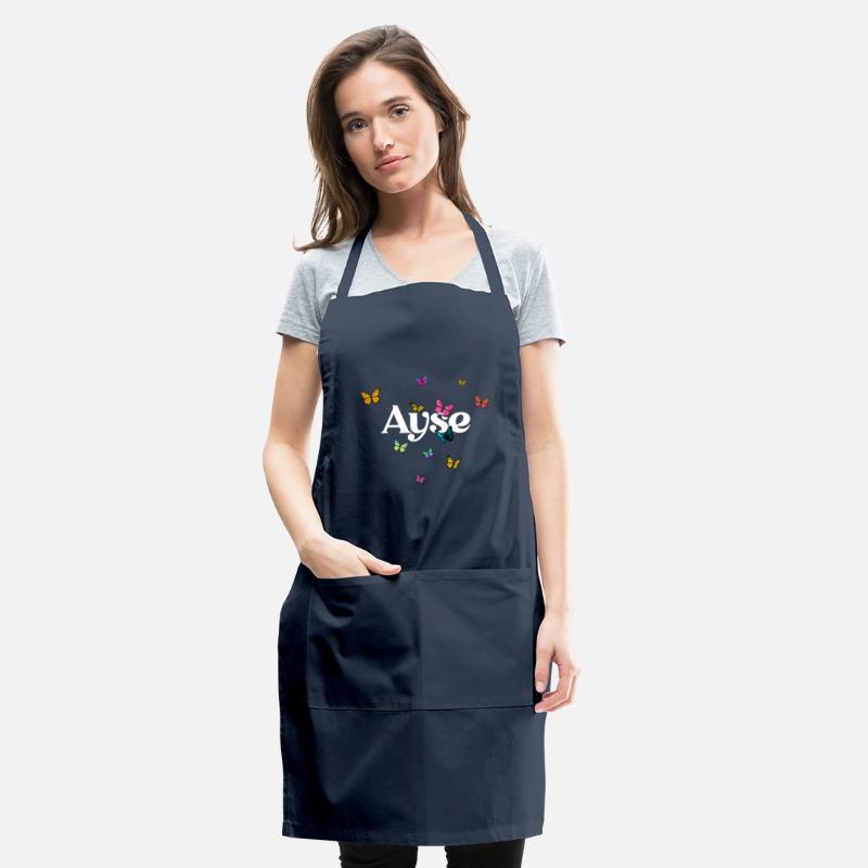 AYSE - beautiful girl name with cute butterflies