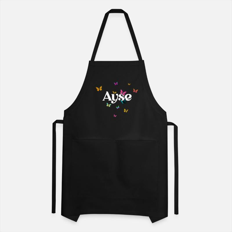 AYSE - beautiful girl name with cute butterflies