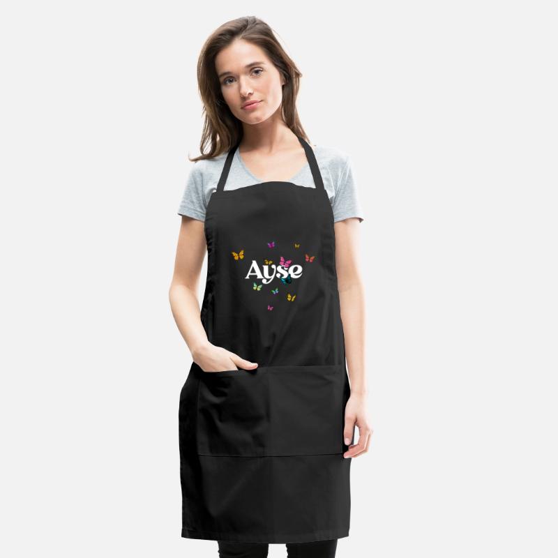 AYSE - beautiful girl name with cute butterflies