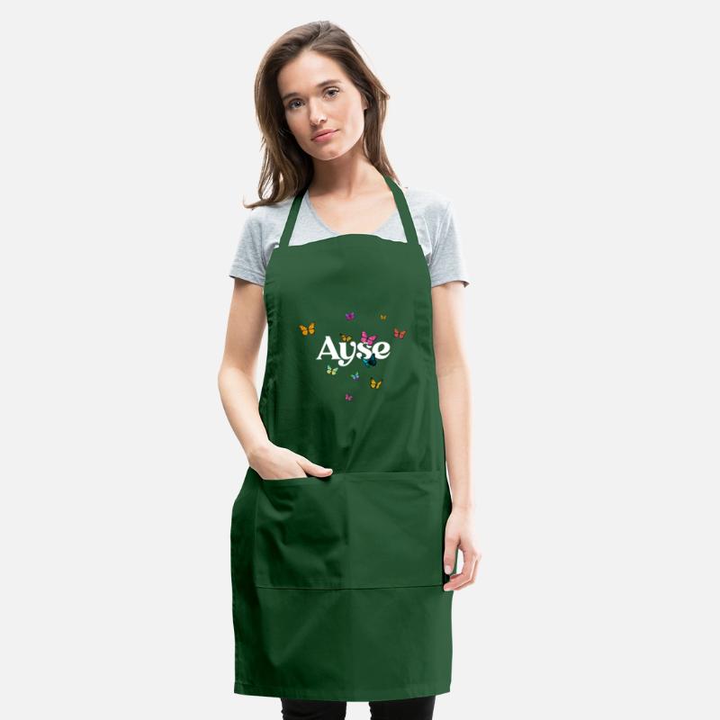 AYSE - beautiful girl name with cute butterflies
