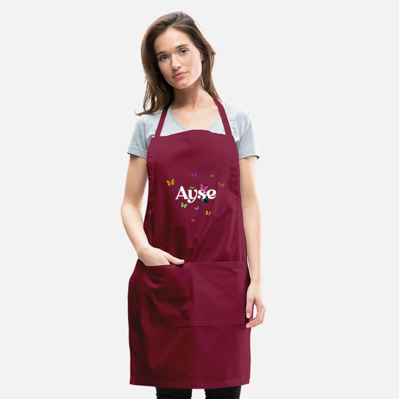 AYSE - beautiful girl name with cute butterflies