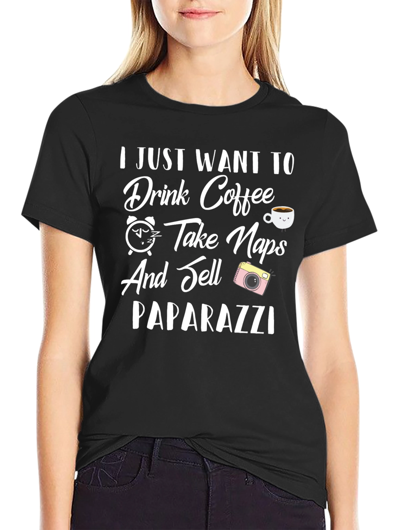 Drink Coffee Take Naps Sell Paparazzi T-Shirt