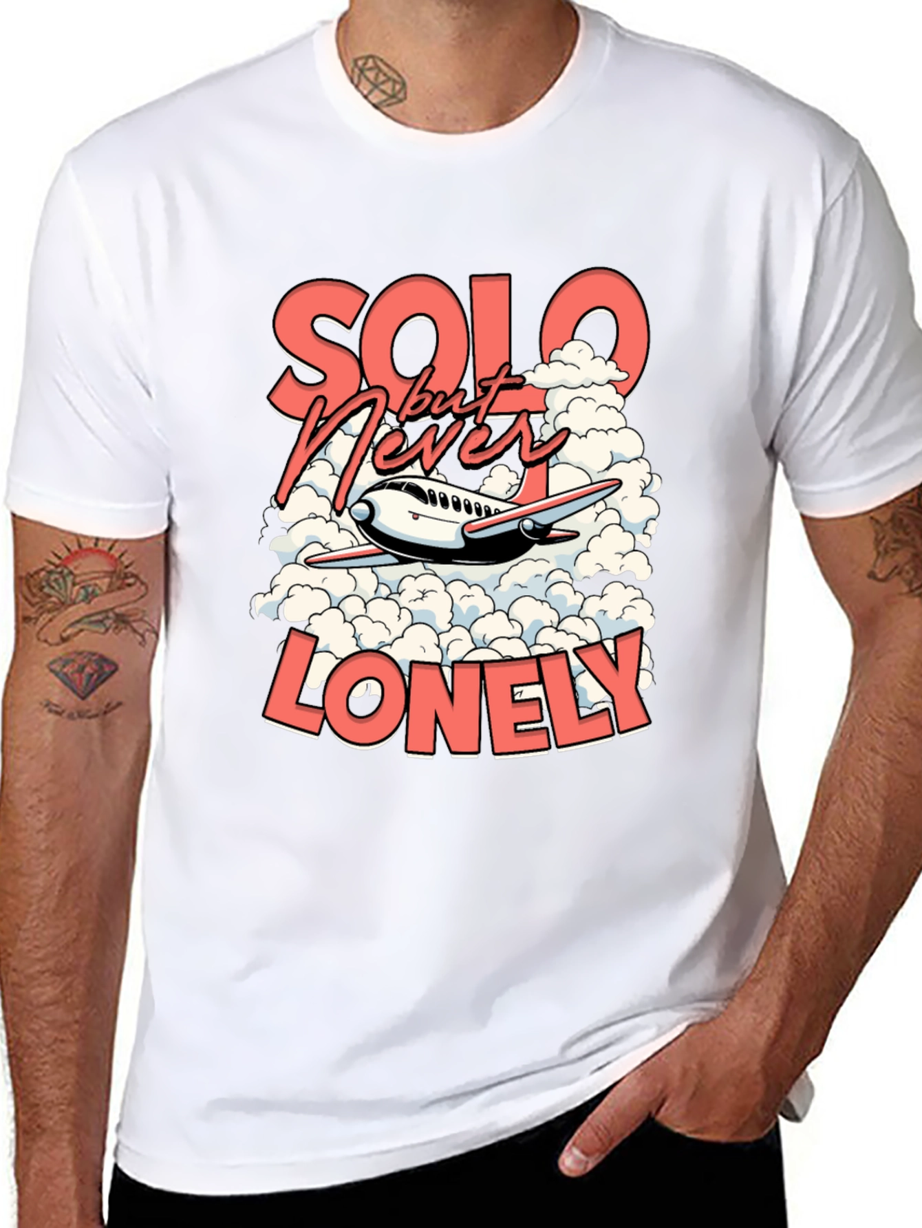 Solo But Never Lonely Graphic T-Shirt