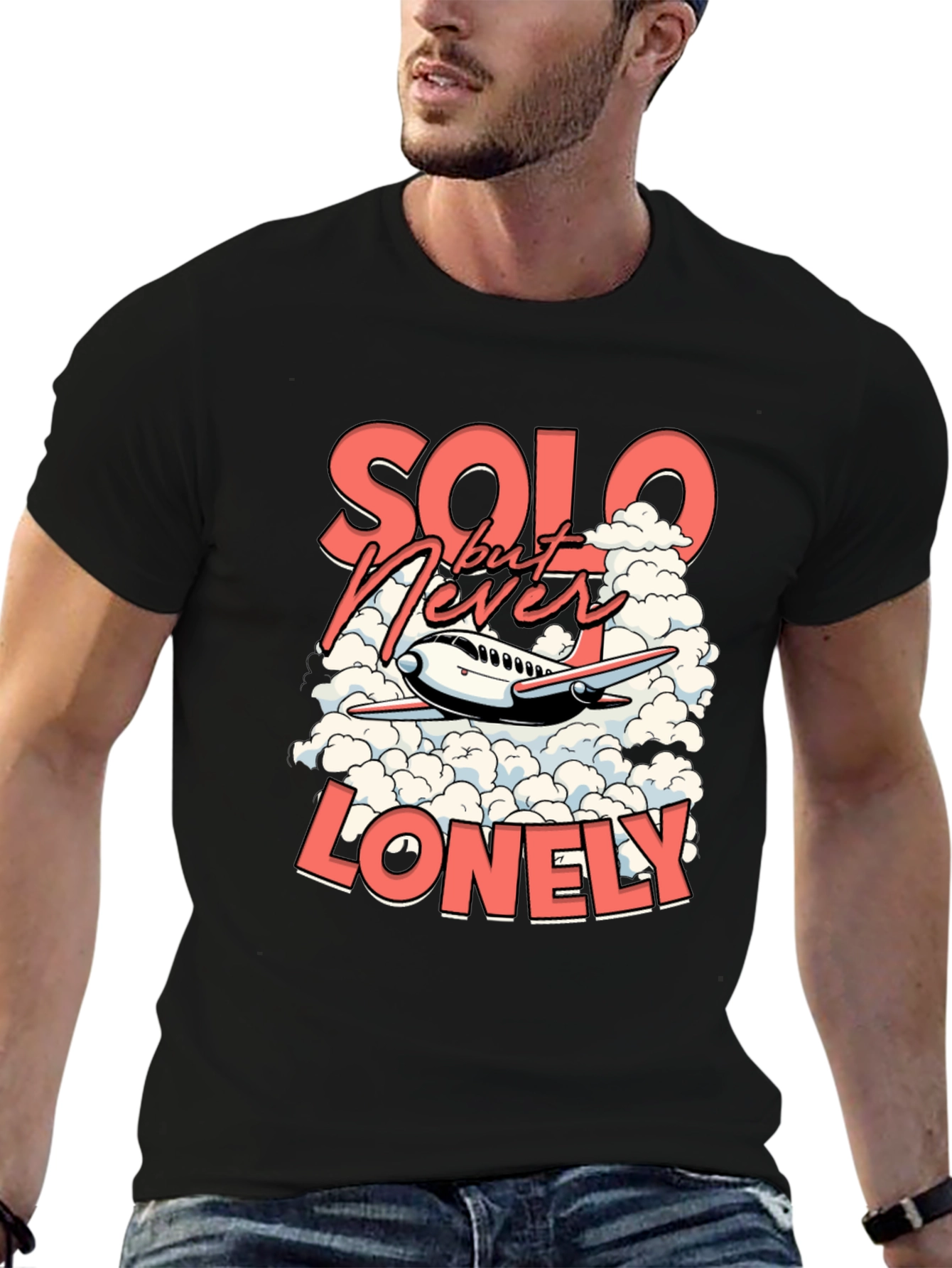 Solo But Never Lonely Graphic T-Shirt