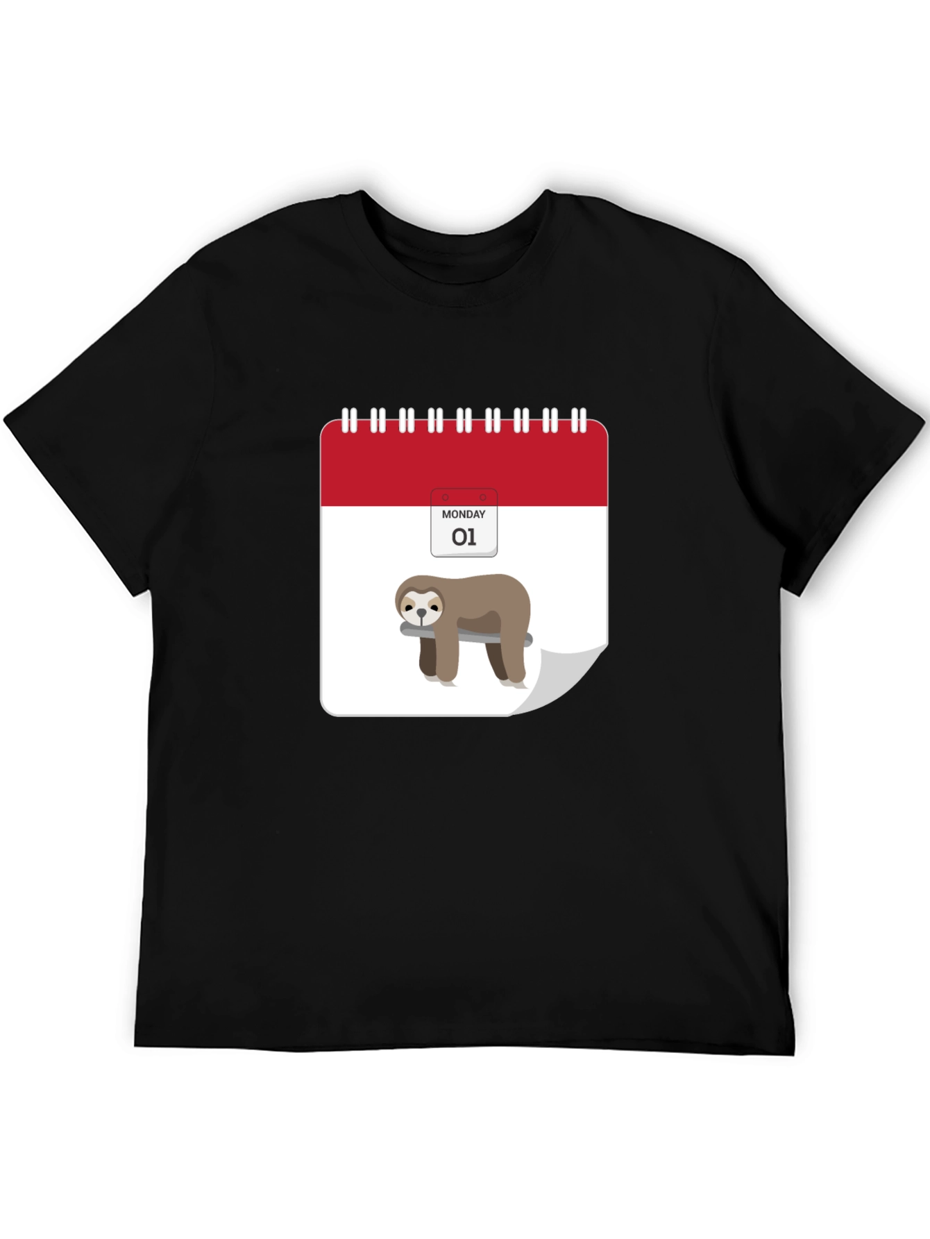 Monday Sloth Calendar Graphic Tee
