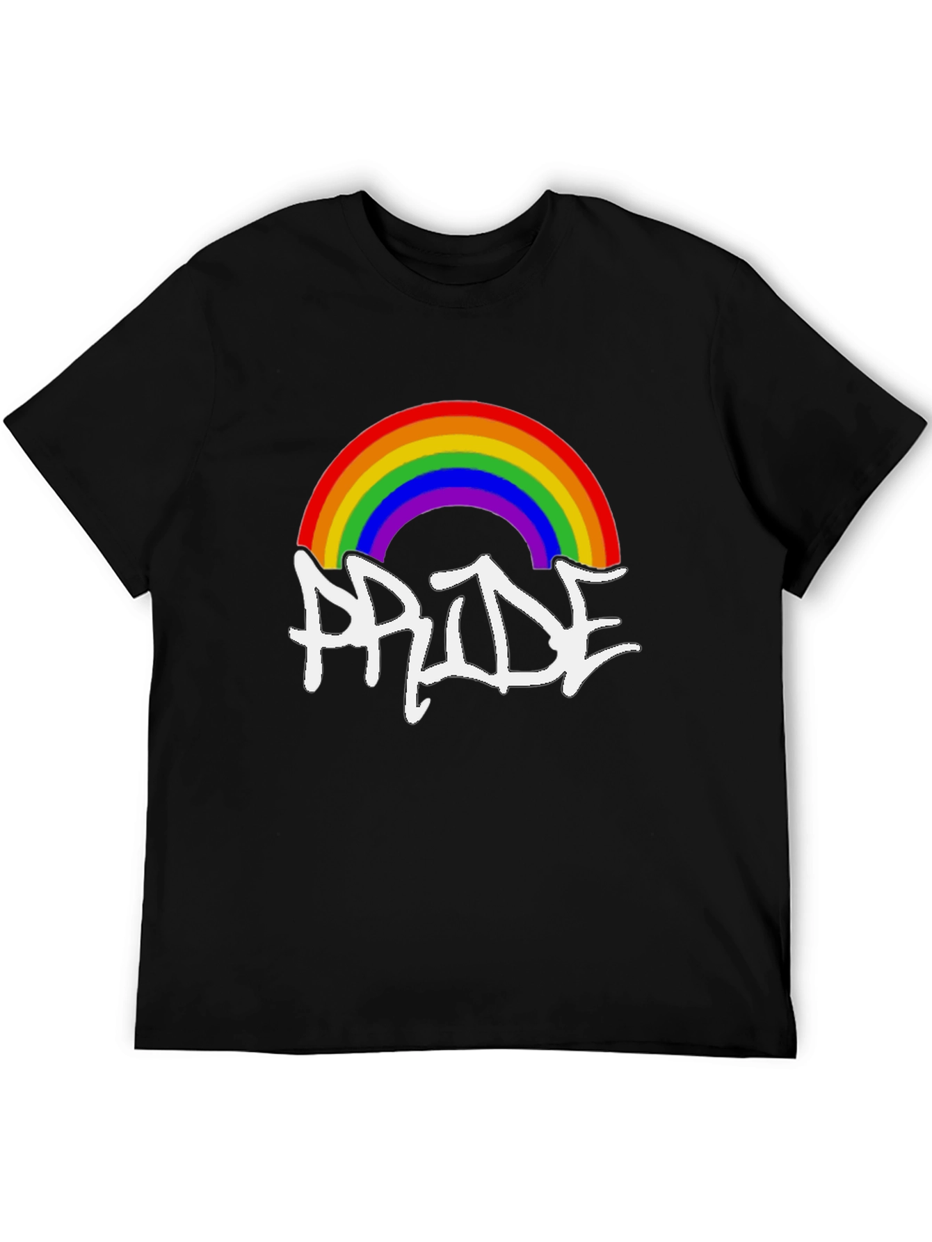 Rainbow Pride Graphic Tee - Black Unisex Shirt