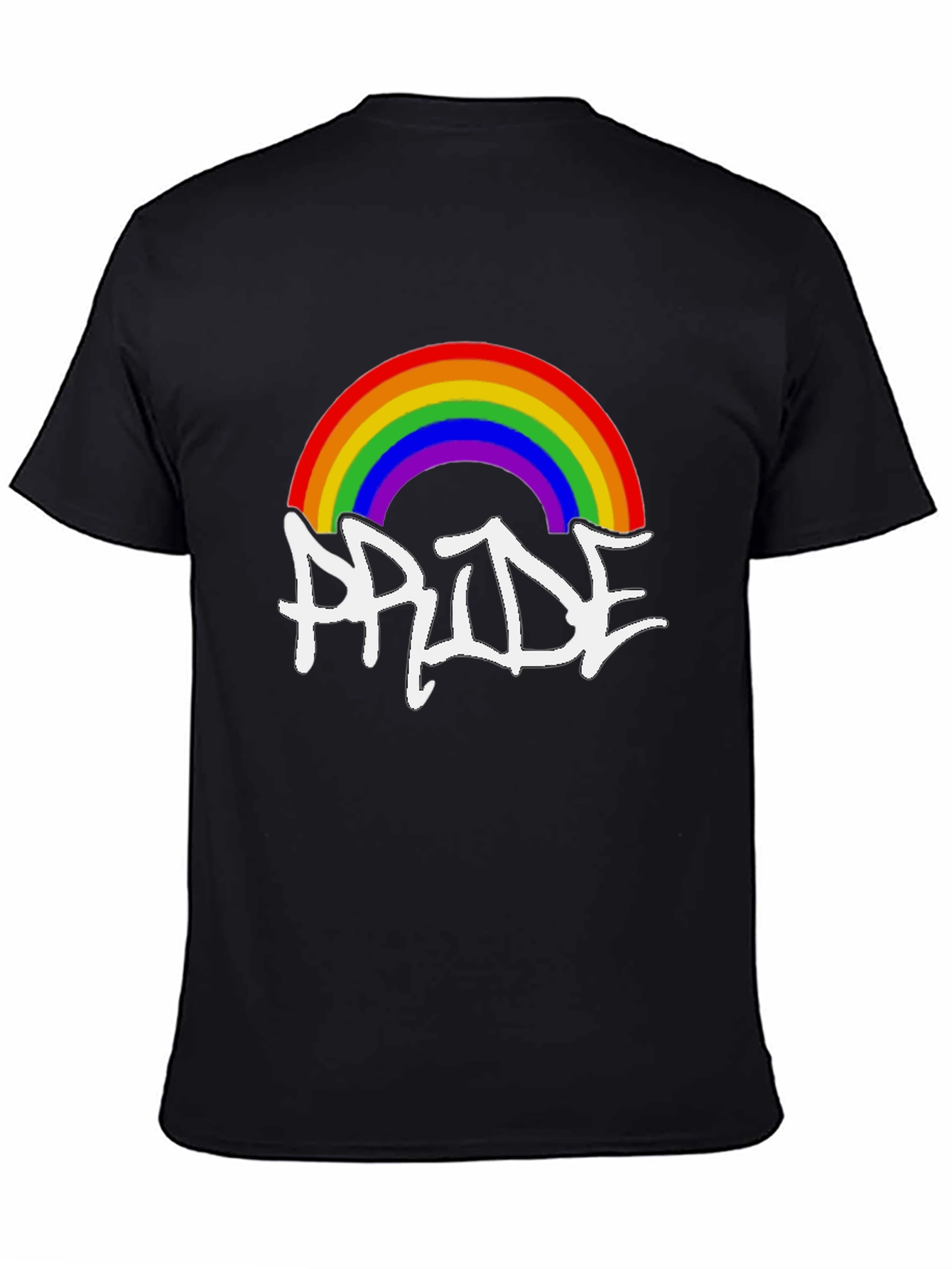 Rainbow Pride Graphic Tee - Black Unisex Shirt