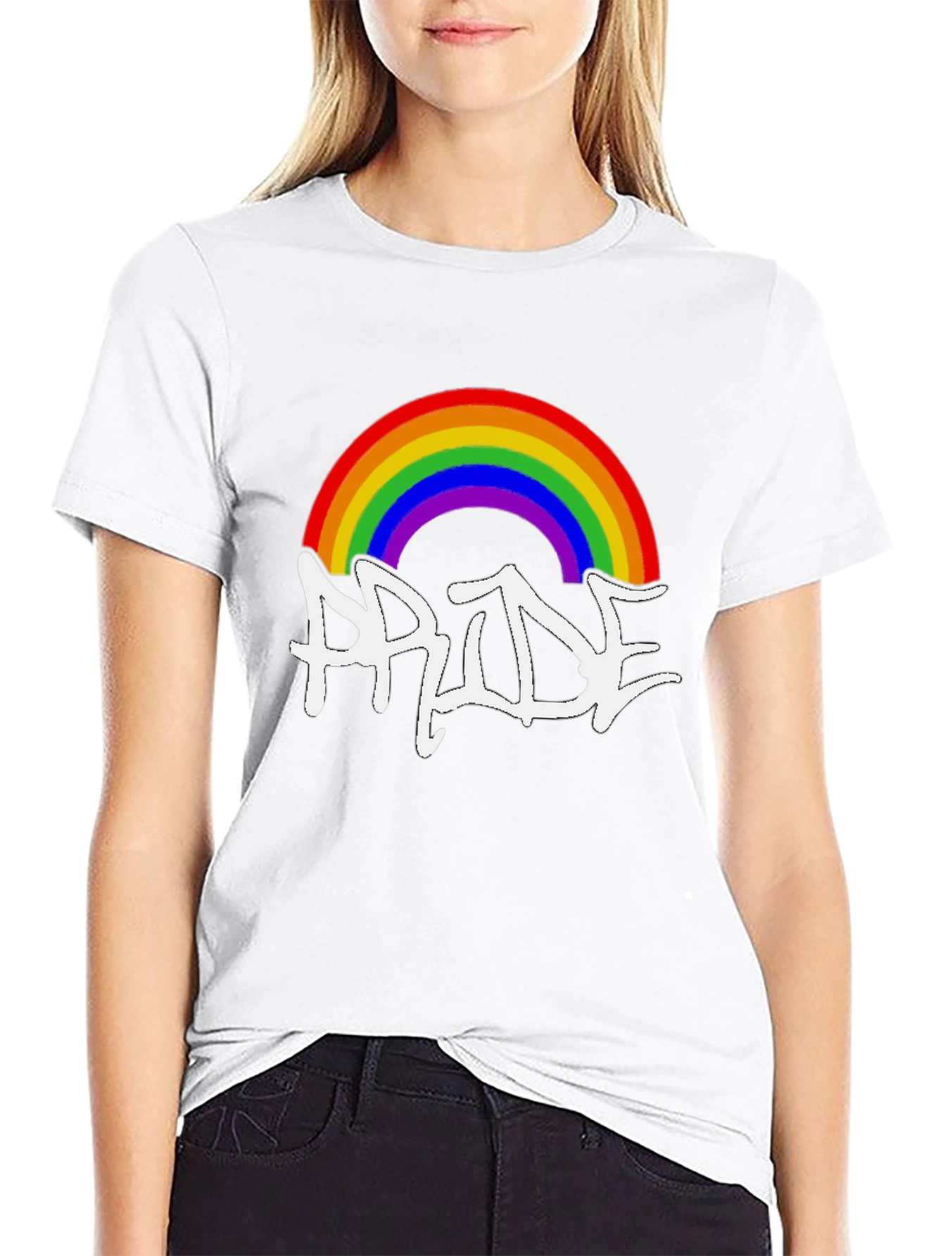 Rainbow Pride Graphic Tee - Black Unisex Shirt