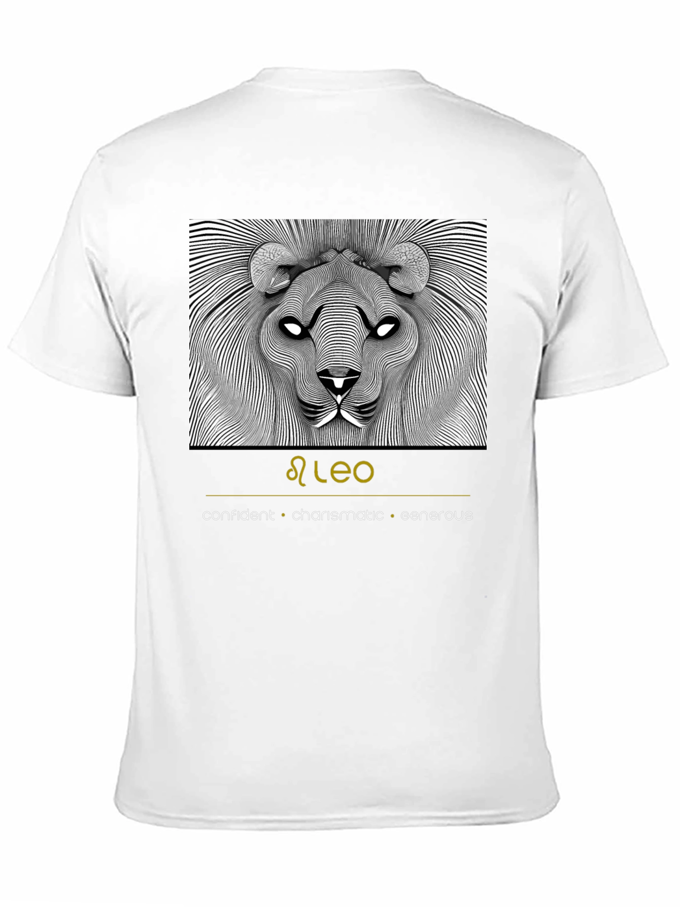 Leo Zodiac Graphic Tee - Confident Charismatic Generous
