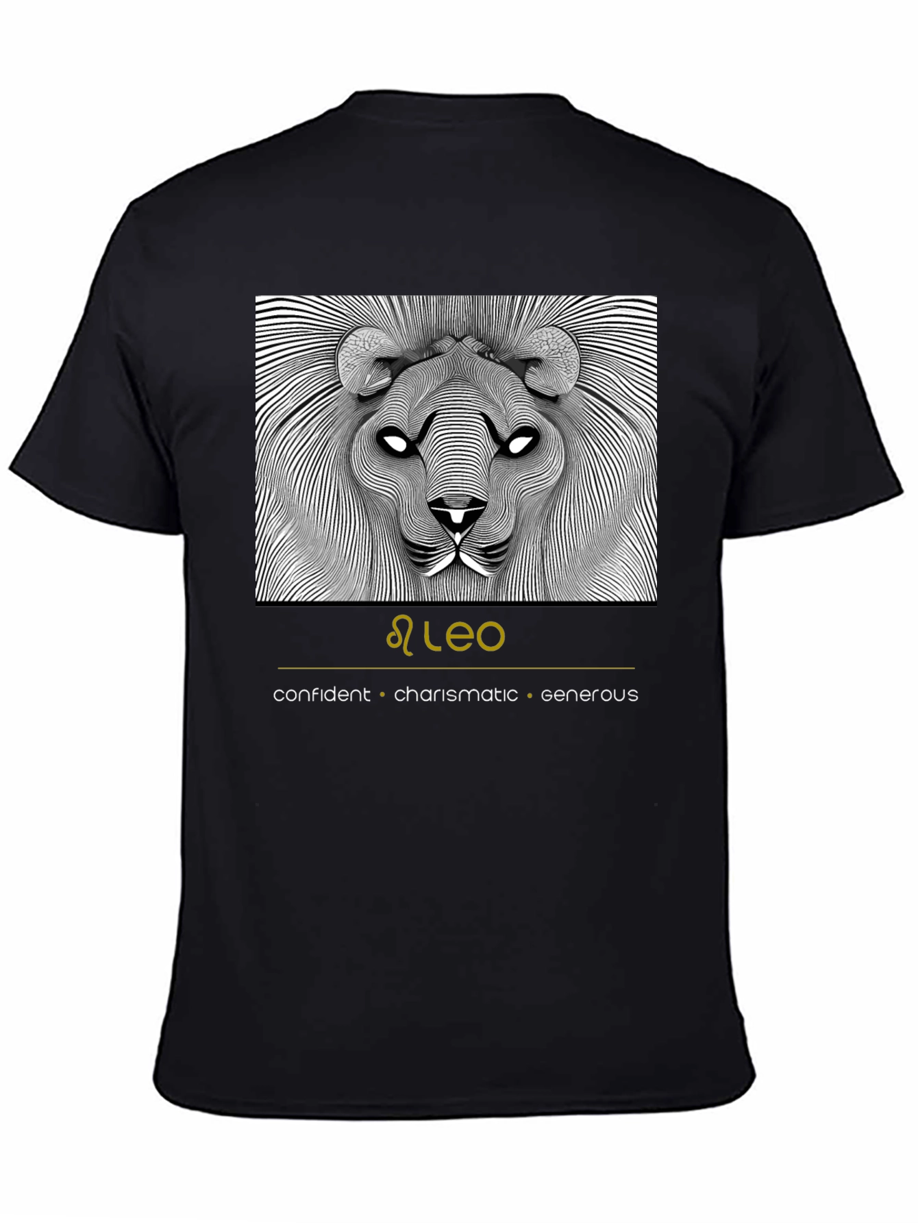 Leo Zodiac Graphic Tee - Confident Charismatic Generous