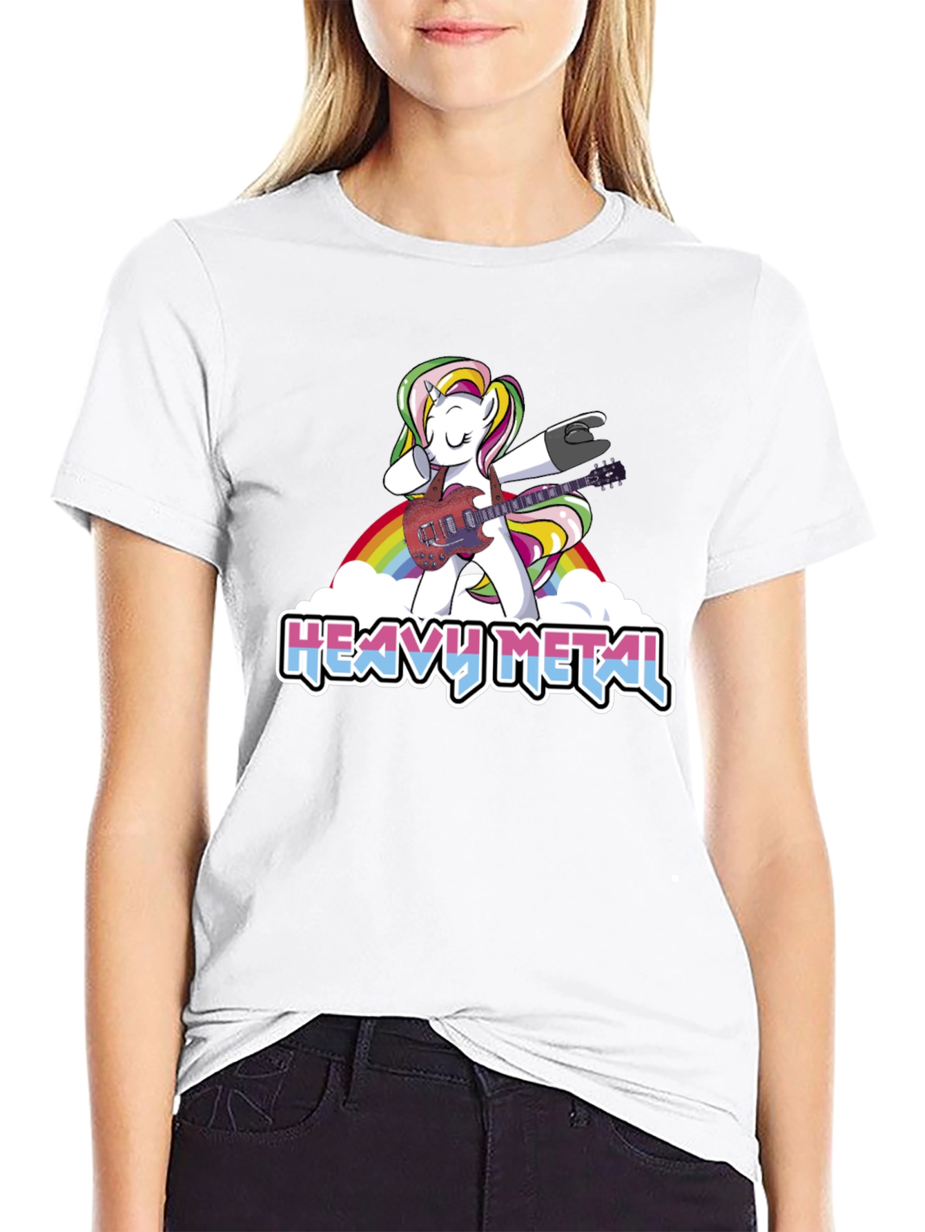 Heavy Metal Unicorn Dab T-Shirt