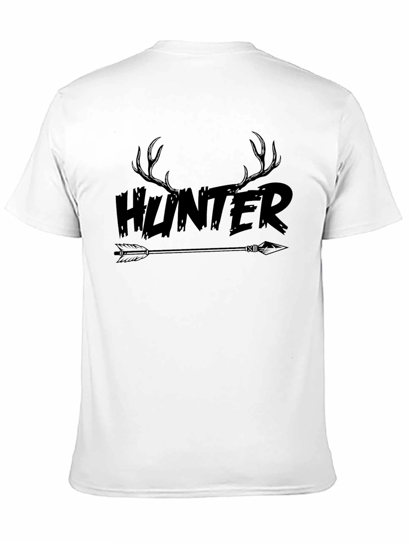 Hunter Antler Arrow Graphic Tee - Mens Black T-Shirt