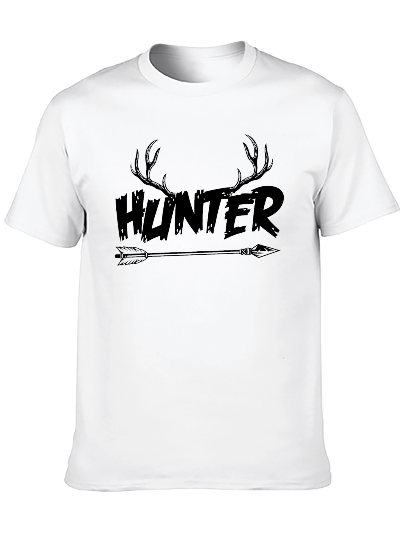 Hunter Antler Arrow Graphic Tee - Mens Black T-Shirt