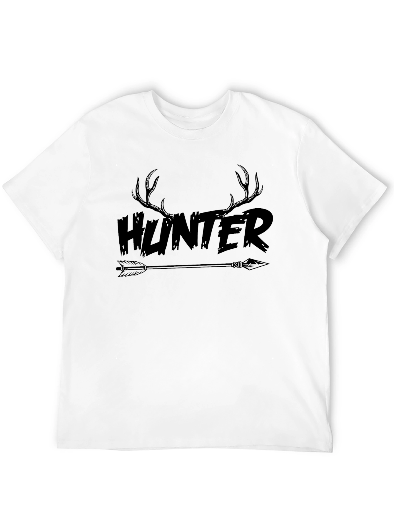 Hunter Antler Arrow Graphic Tee - Mens Black T-Shirt