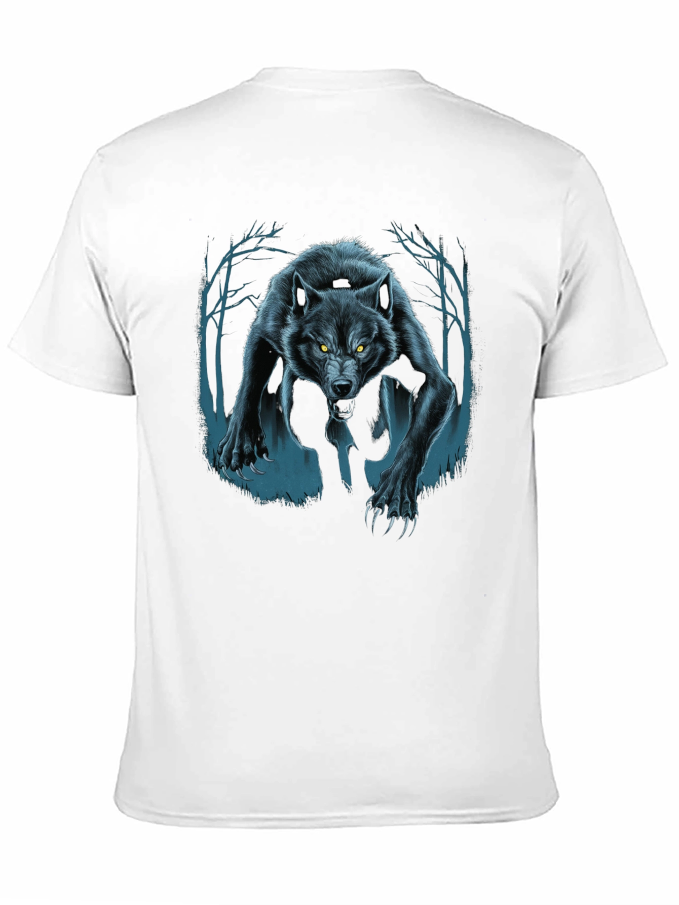 Wolf Graphic T-Shirt - Mens Black Tee