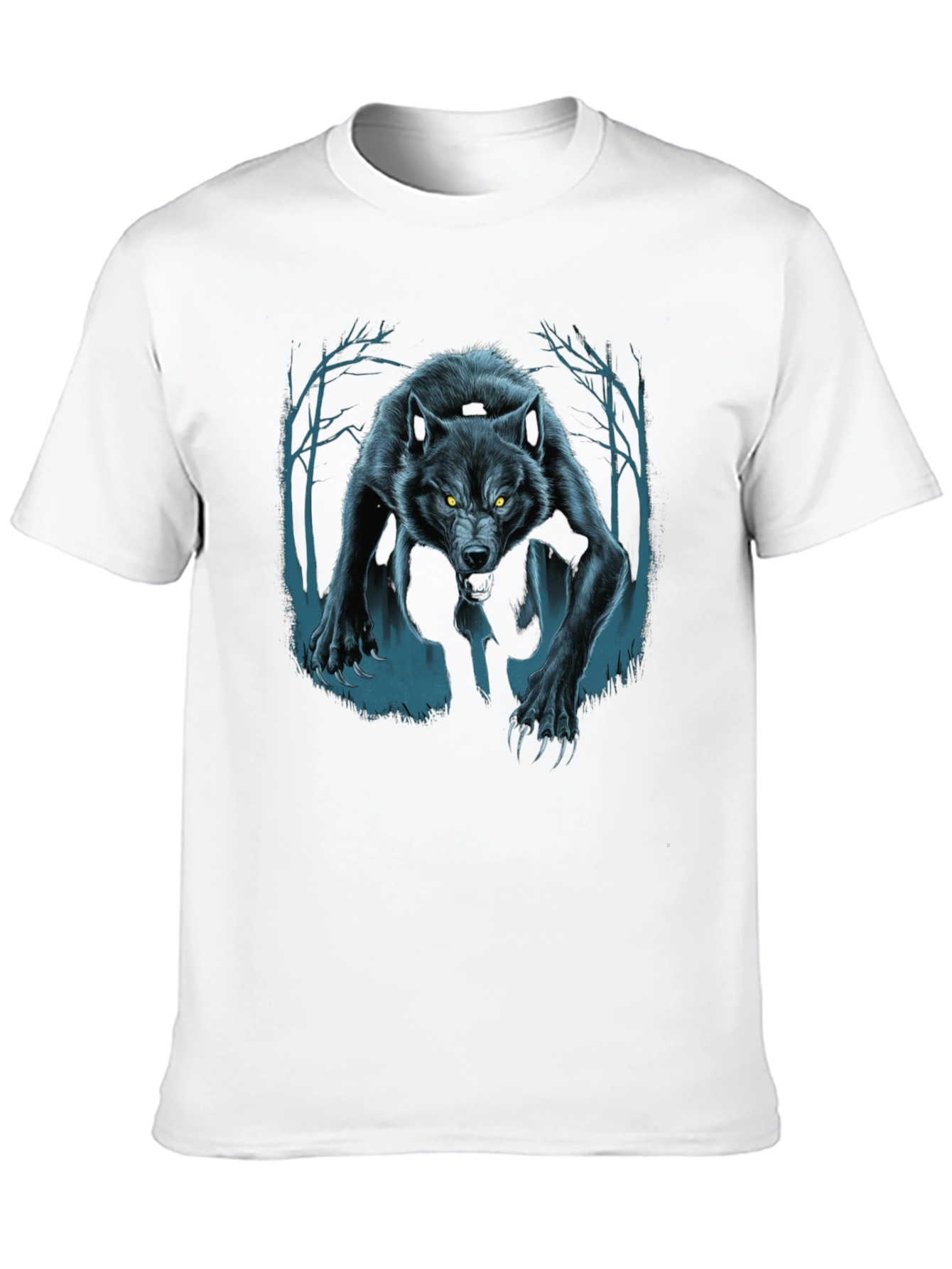 Wolf Graphic T-Shirt - Mens Black Tee