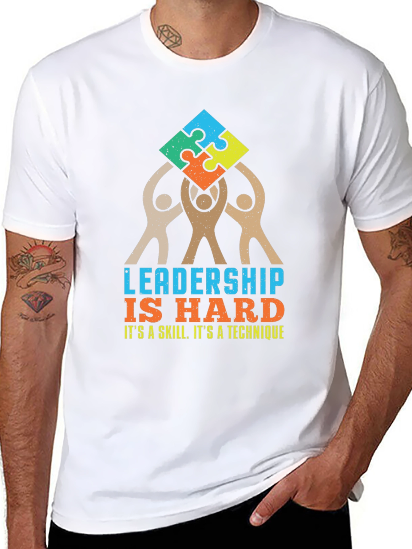 Leadership Puzzle T-Shirt: Hard Skill Tee