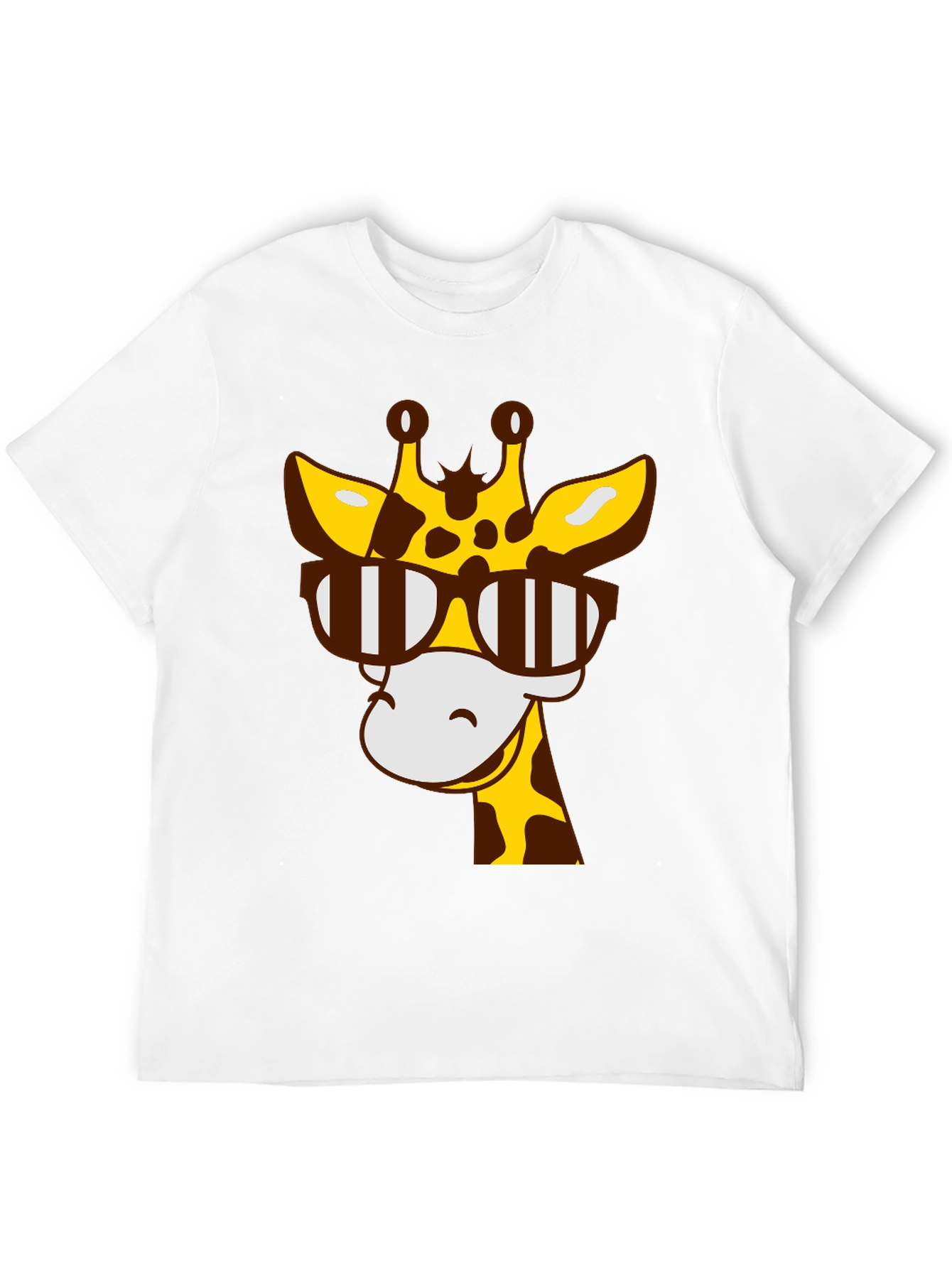 Cool Giraffe Graphic Tee - Black