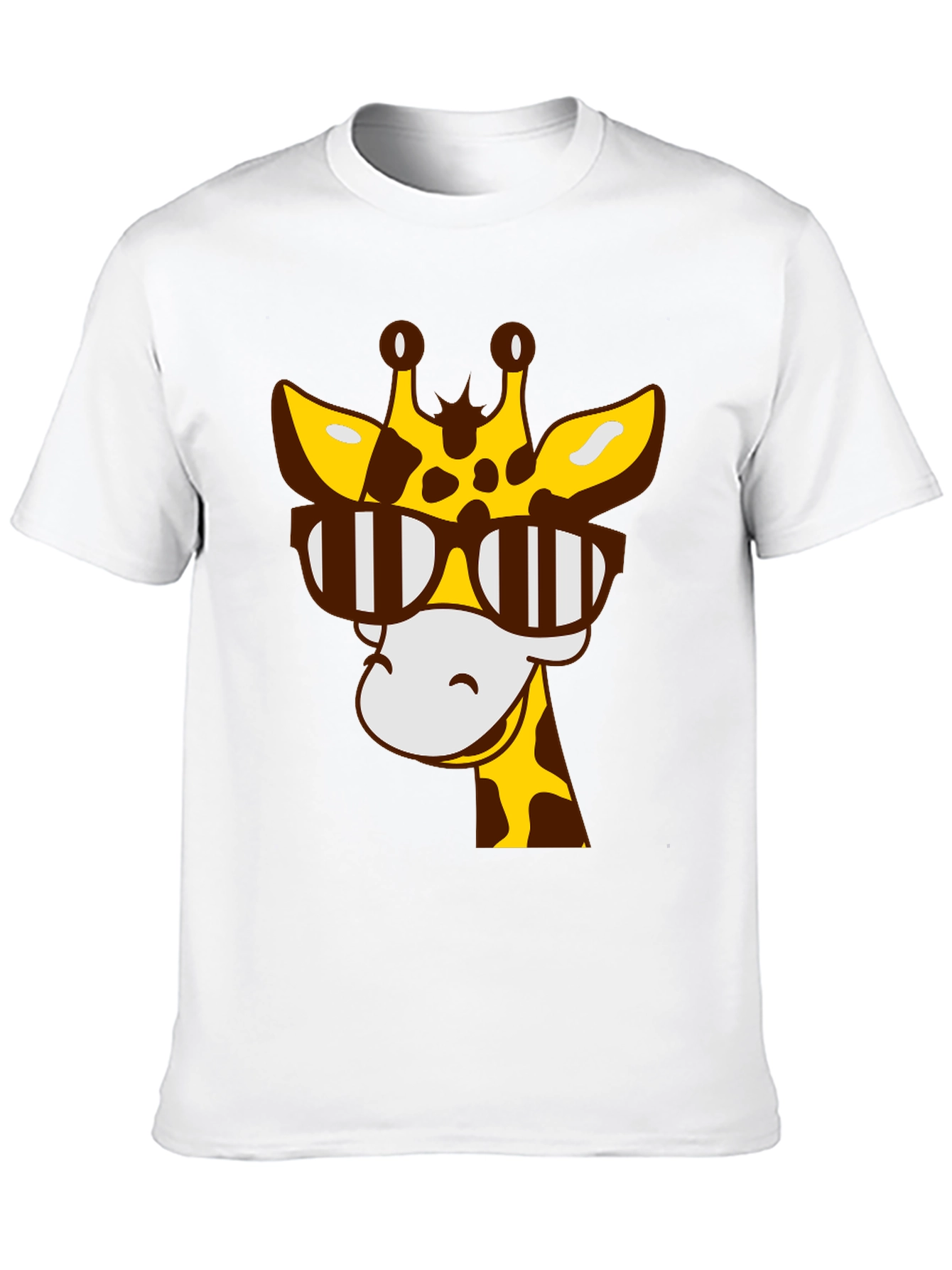 Cool Giraffe Graphic Tee - Black