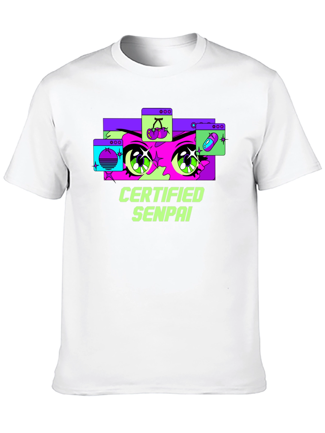 Certified Senpai Anime Style Graphic Tee