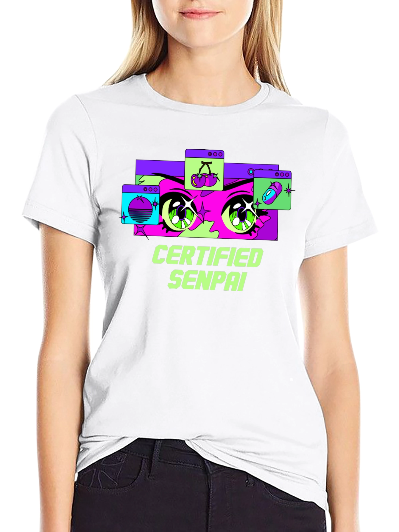 Certified Senpai Anime Style Graphic Tee