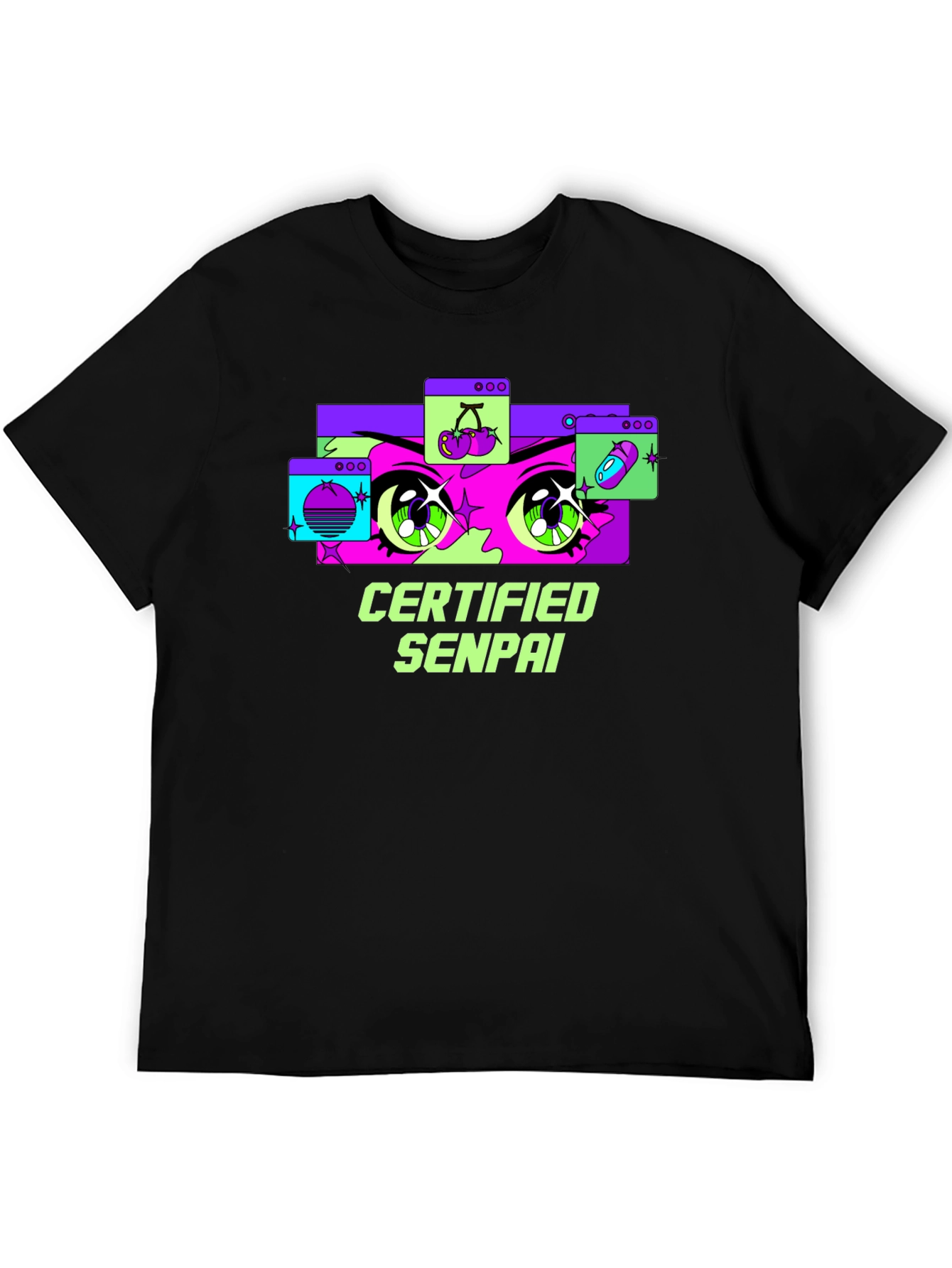 Certified Senpai Anime Style Graphic Tee