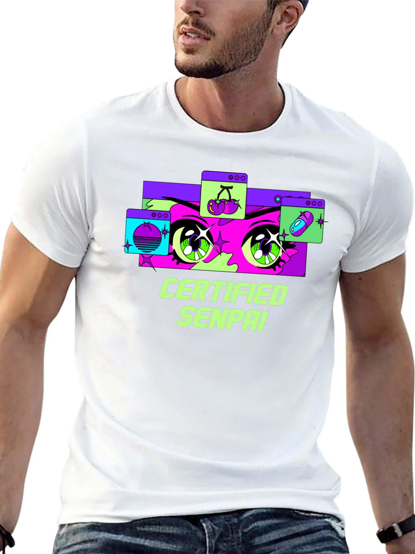 Certified Senpai Anime Style Graphic Tee