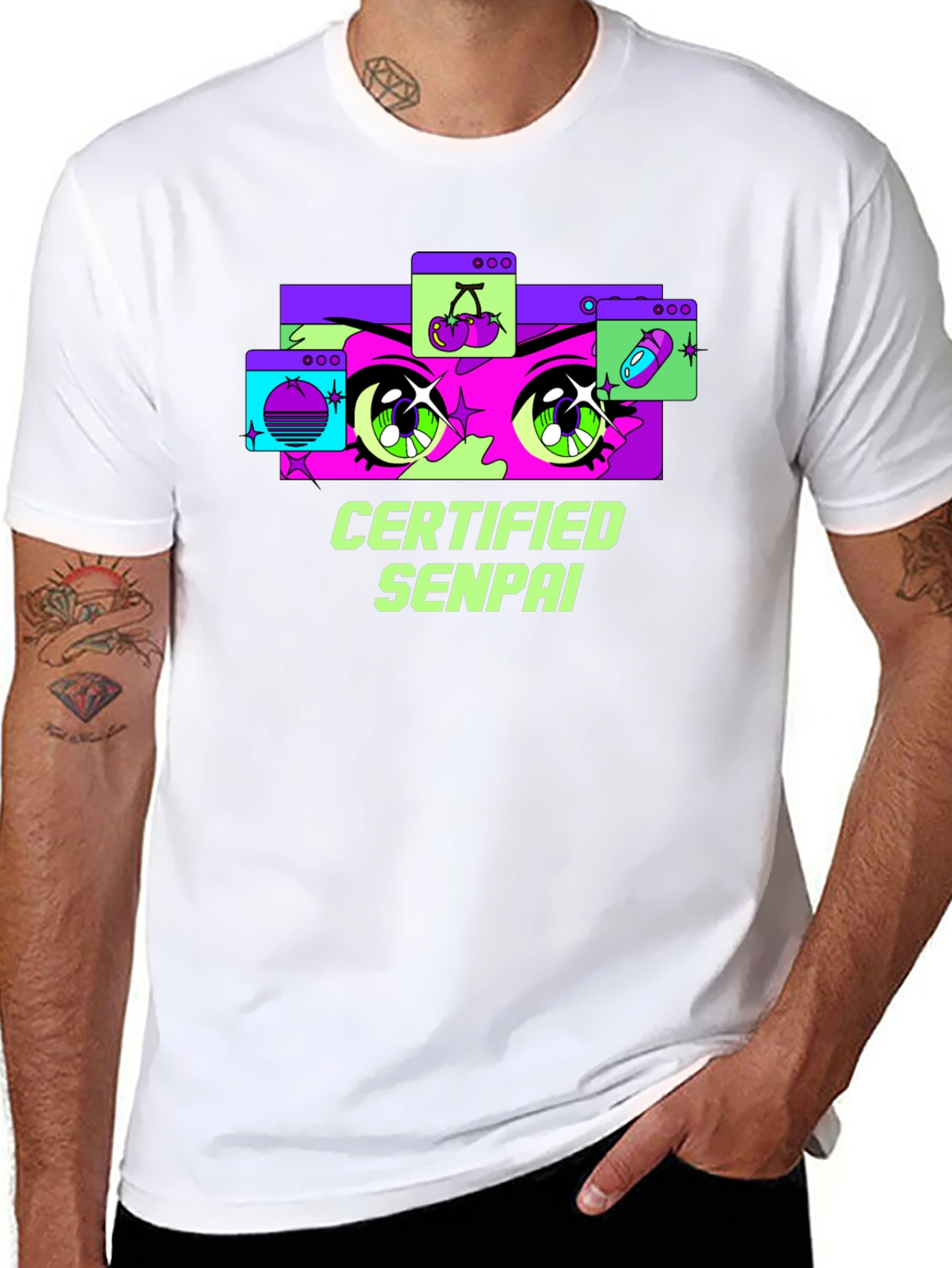 Certified Senpai Anime Style Graphic Tee