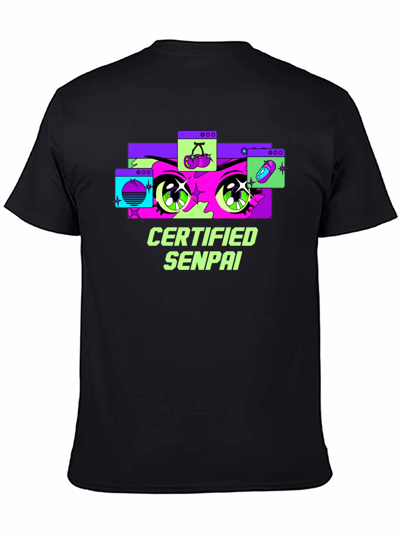 Certified Senpai Anime Style Graphic Tee