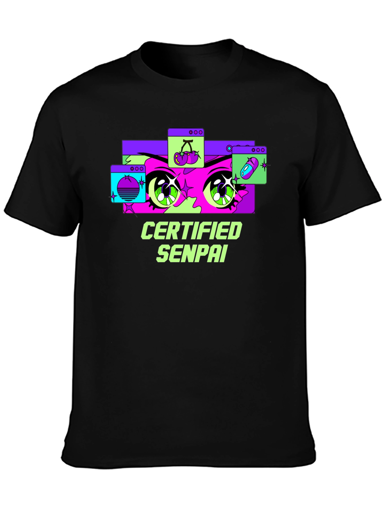 Certified Senpai Anime Style Graphic Tee