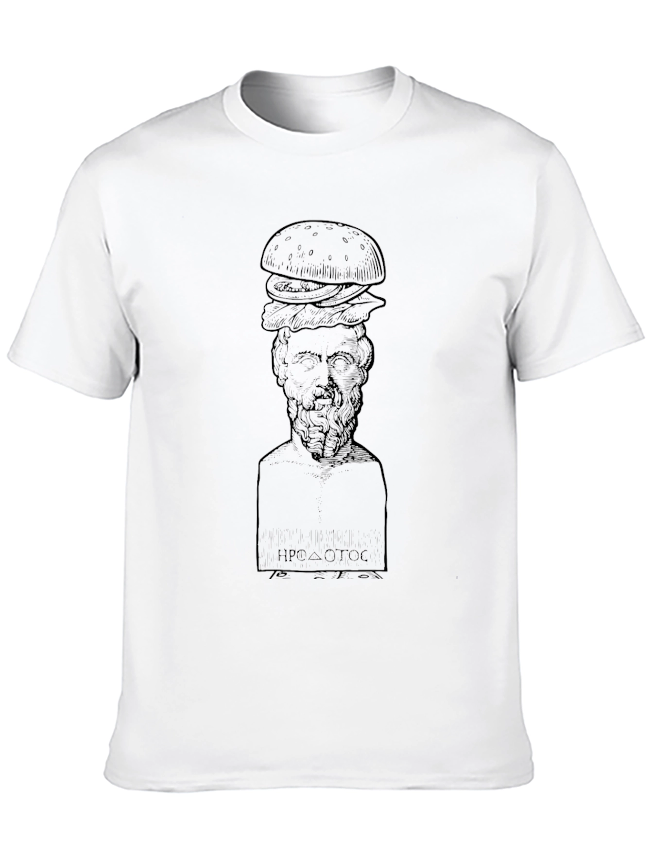 Herodotus Burger Black T-Shirt