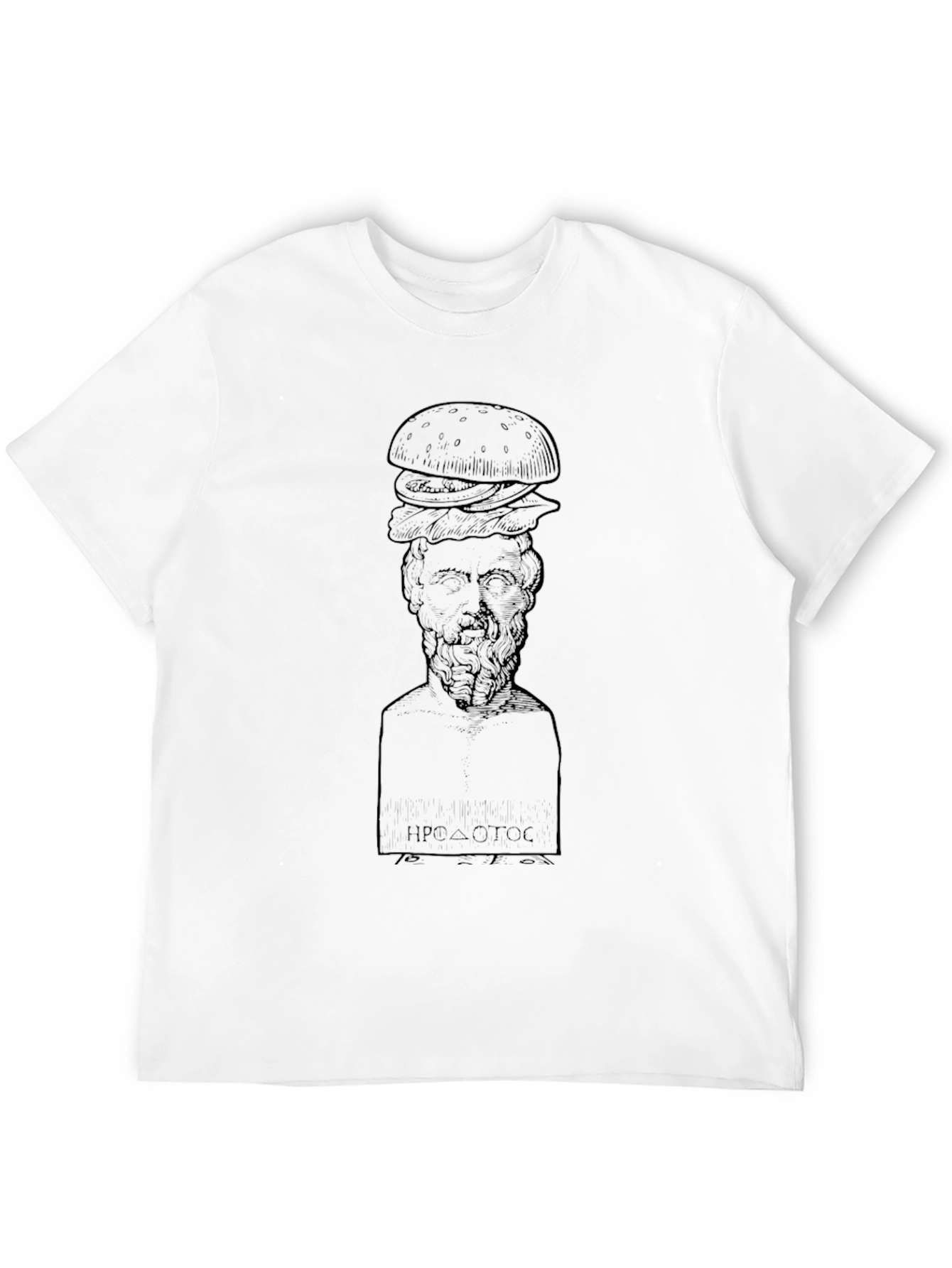 Herodotus Burger Black T-Shirt