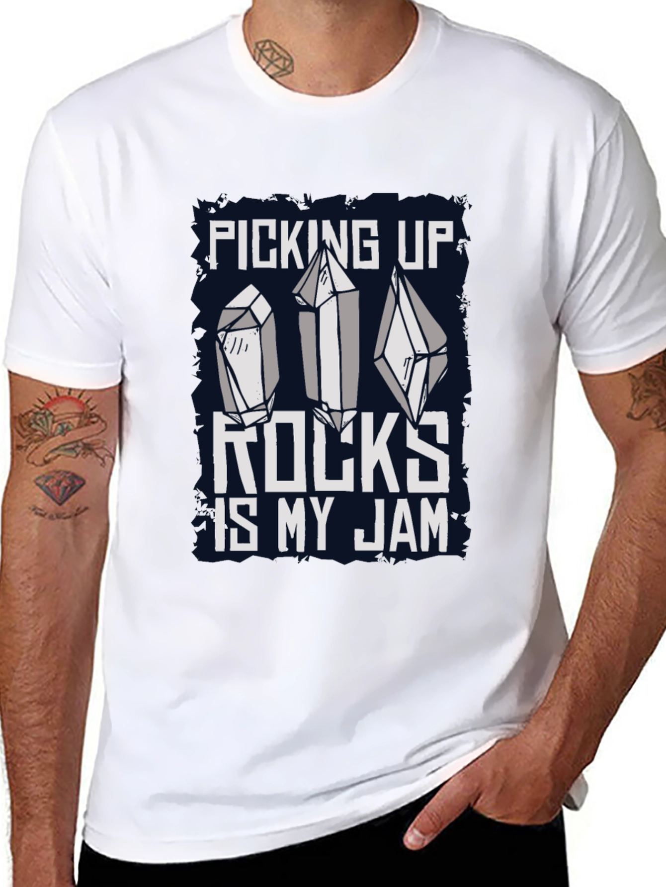 Picking Up Rocks Is My Jam Graphic Tee