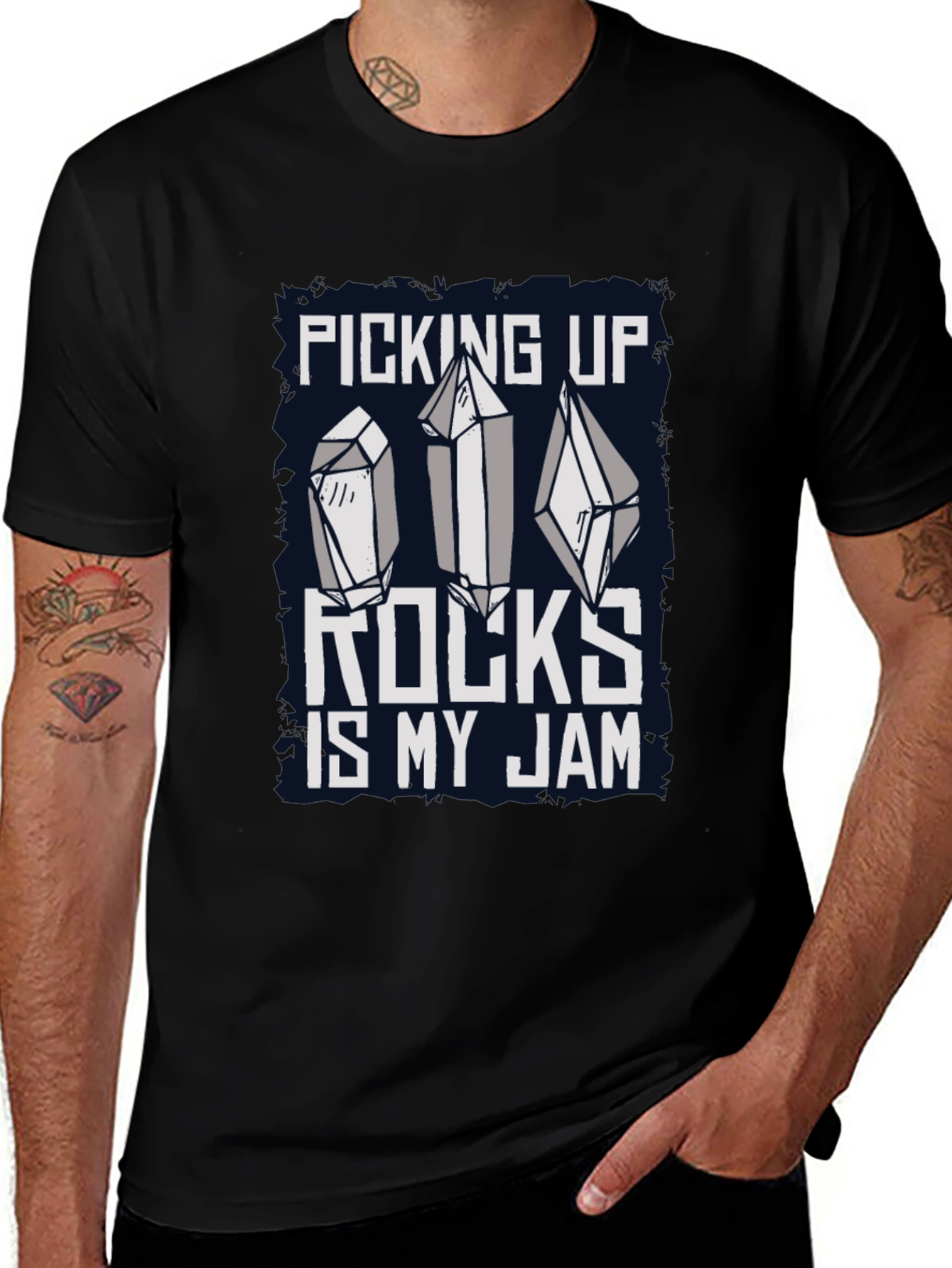 Picking Up Rocks Is My Jam Graphic Tee