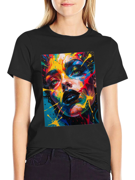 Abstract Art Woman Graphic Tee