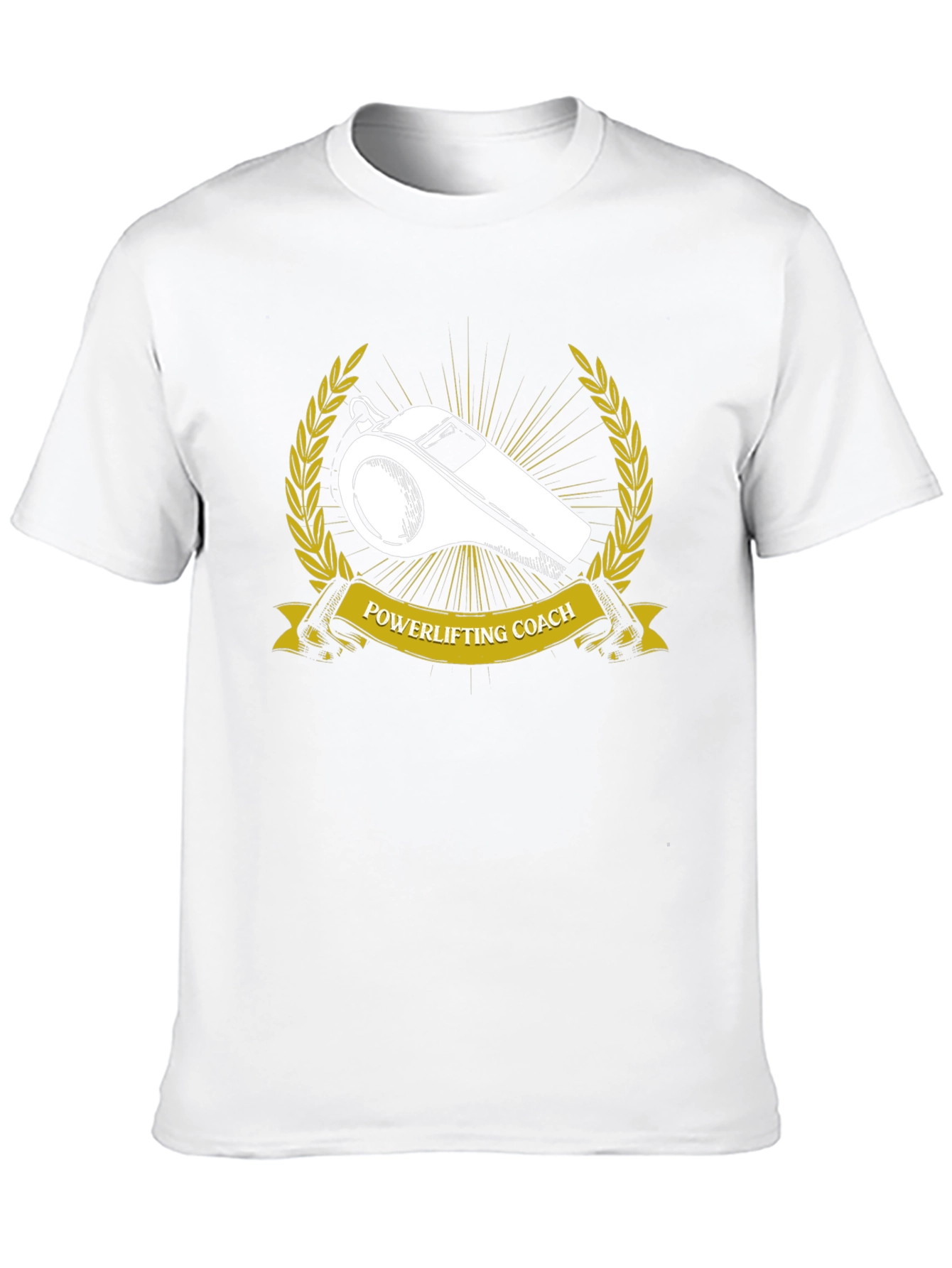 Powerlifting Coach T-Shirt - Whistle Graphic Tee