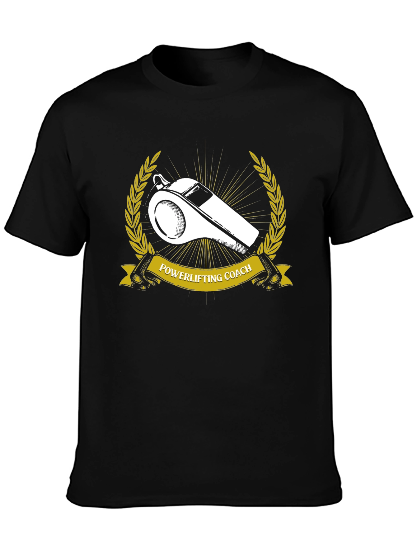 Powerlifting Coach T-Shirt - Whistle Graphic Tee