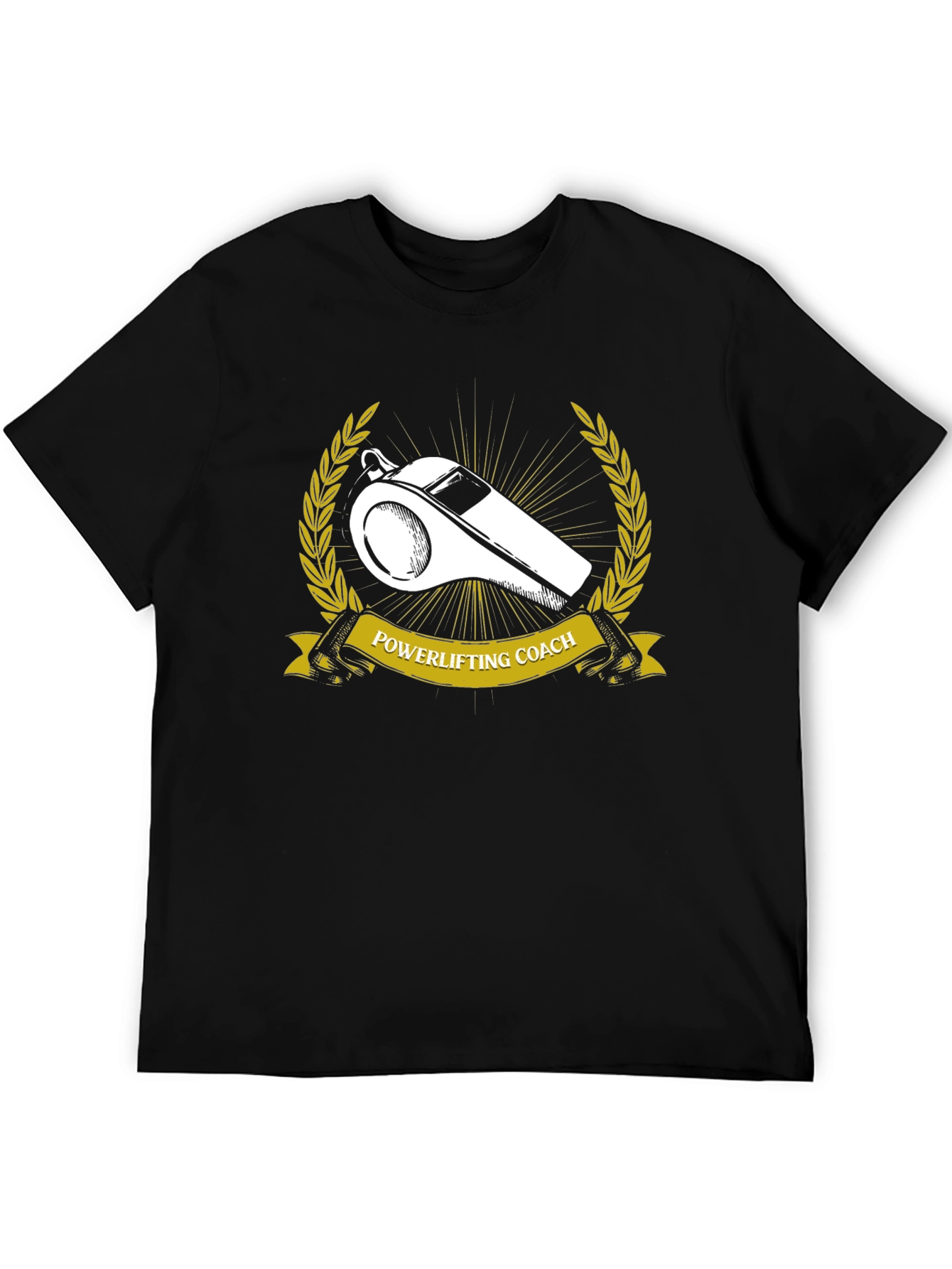 Powerlifting Coach T-Shirt - Whistle Graphic Tee