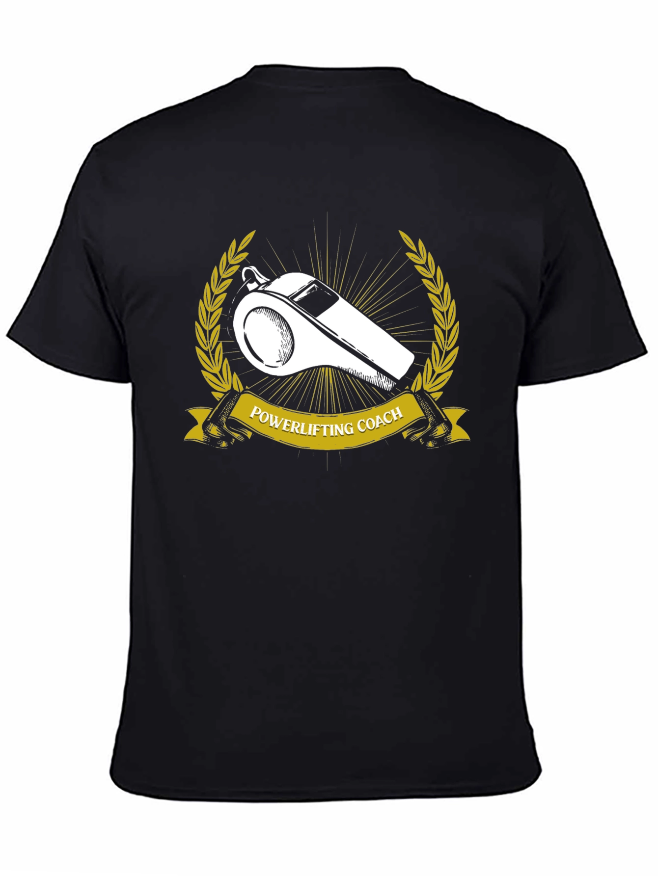 Powerlifting Coach T-Shirt - Whistle Graphic Tee