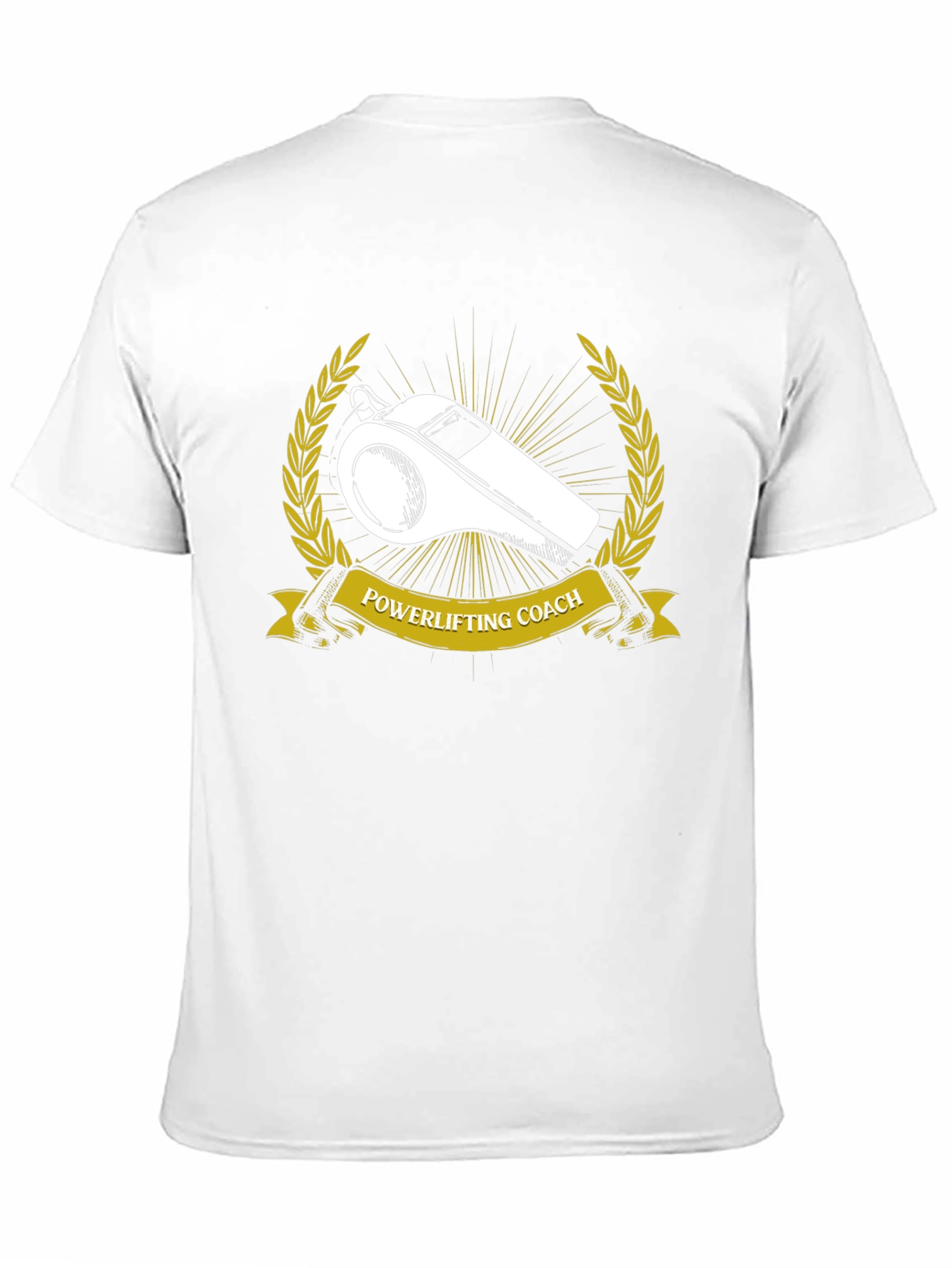 Powerlifting Coach T-Shirt - Whistle Graphic Tee