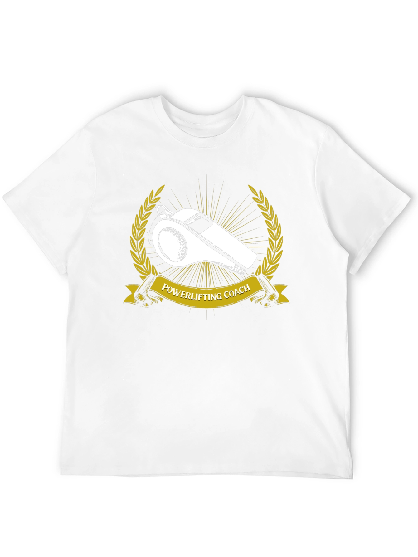 Powerlifting Coach T-Shirt - Whistle Graphic Tee